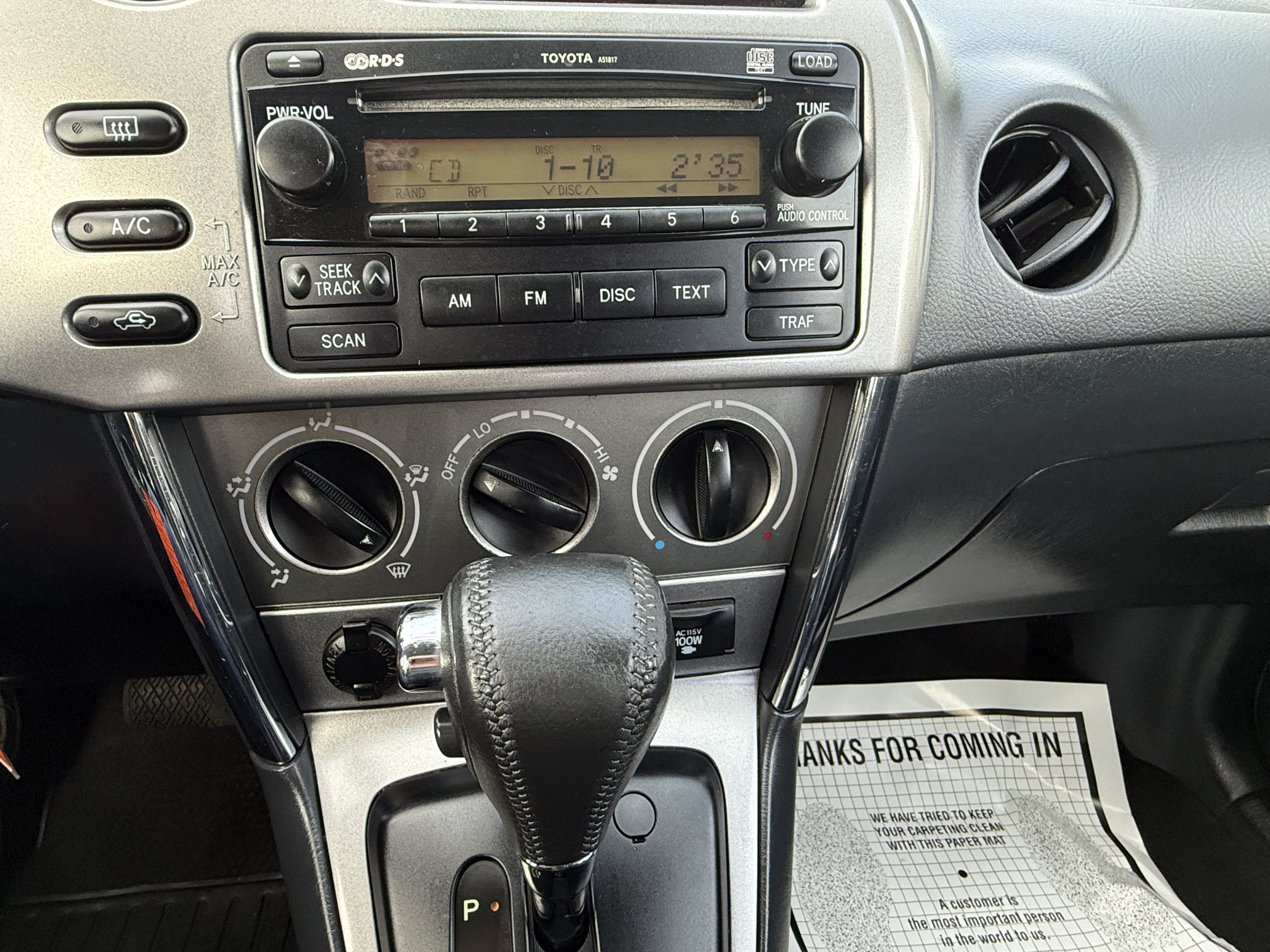 
								2005 Toyota Matrix XR 4WD full									