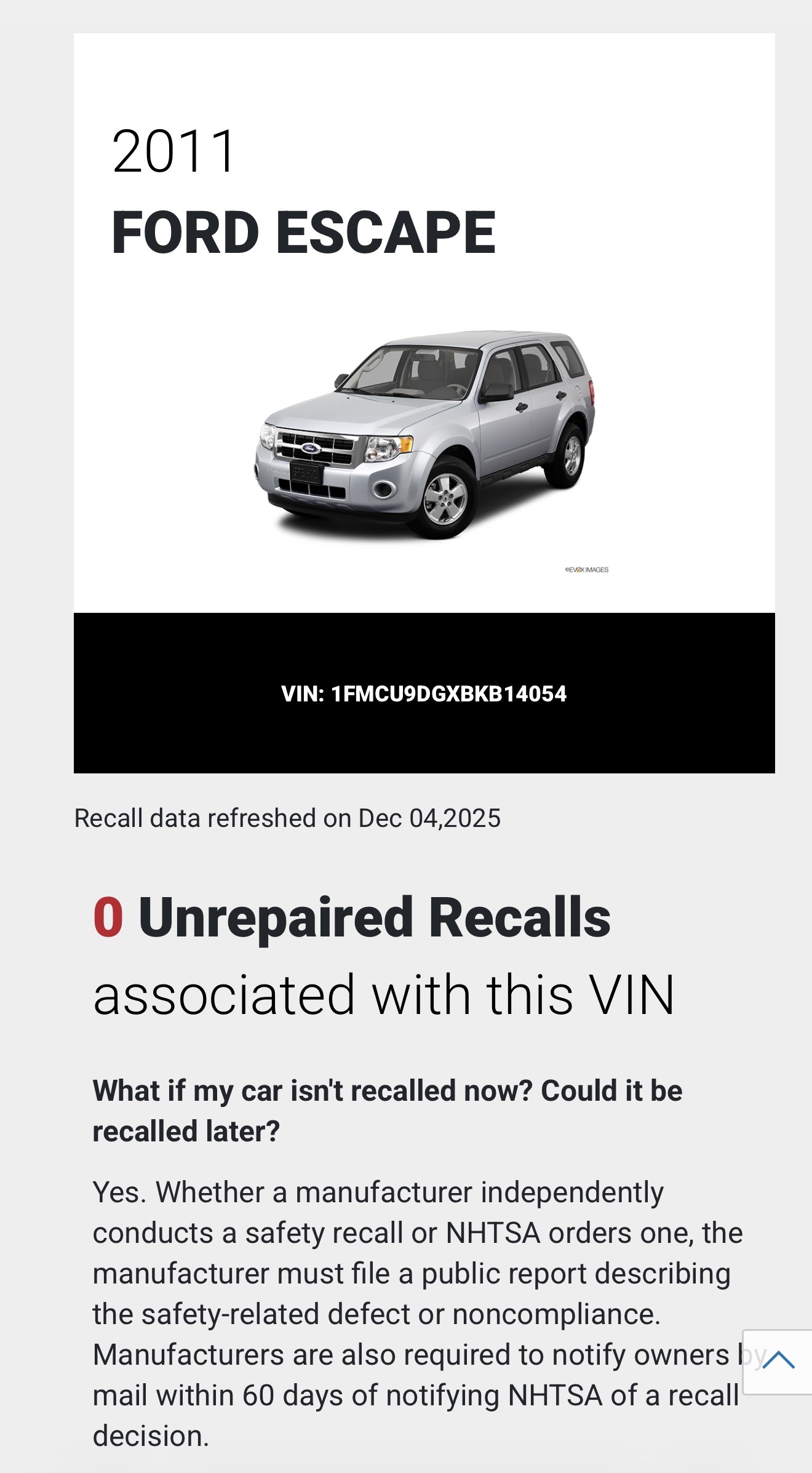 
								2011 Ford Excape XLT V6 full									